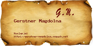 Gerstner Magdolna névjegykártya