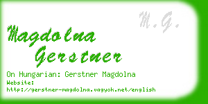 magdolna gerstner business card